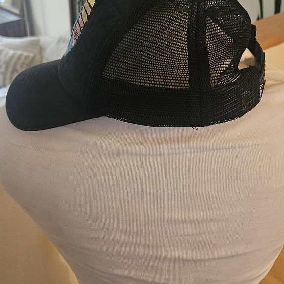 Kavu SnapBack Trucker Hat Sunset Trees Design Black Snapback - Picture 2 of 5